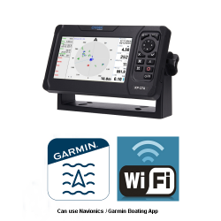 7" KP-27A/wf with Class B+ AIS Transceiver & wi-fi. Configured and ready to use with a phone, iPad or tablet using the Garmin/Navionics Boating App