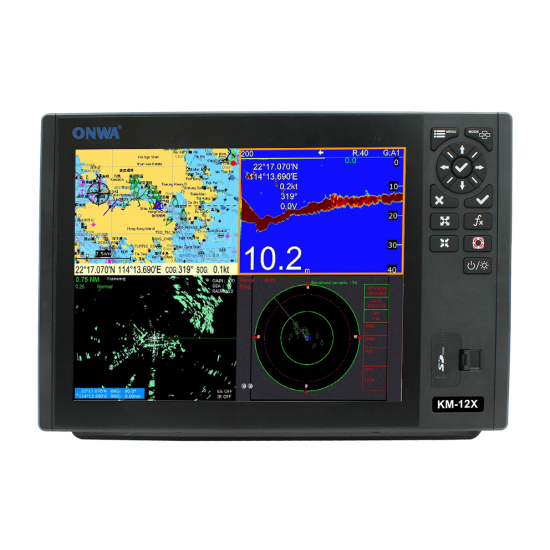 NEW KM12X with Class B+ AIS and Sounder (includes transducer)